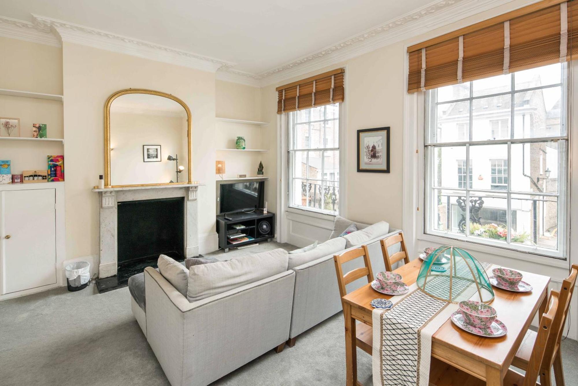 High-ceiling Gorgerous Victorian Flat With Private Garden - 3 Mins To Hyde Park, Kensington Palace, 8 Mins Nottinghill, High Street Kensington Station Apartamento